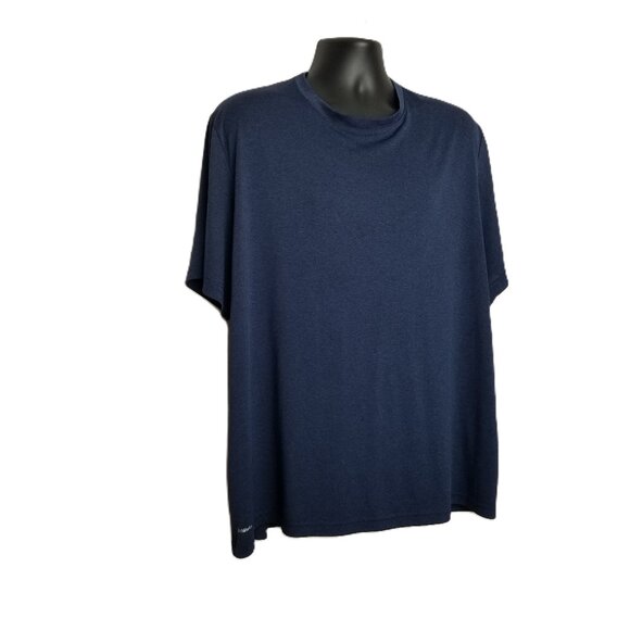 Athletic Works DriWorks Short Sleeve Tee Size 3XL Navy Blue Performance Active - Picture 1 of 8